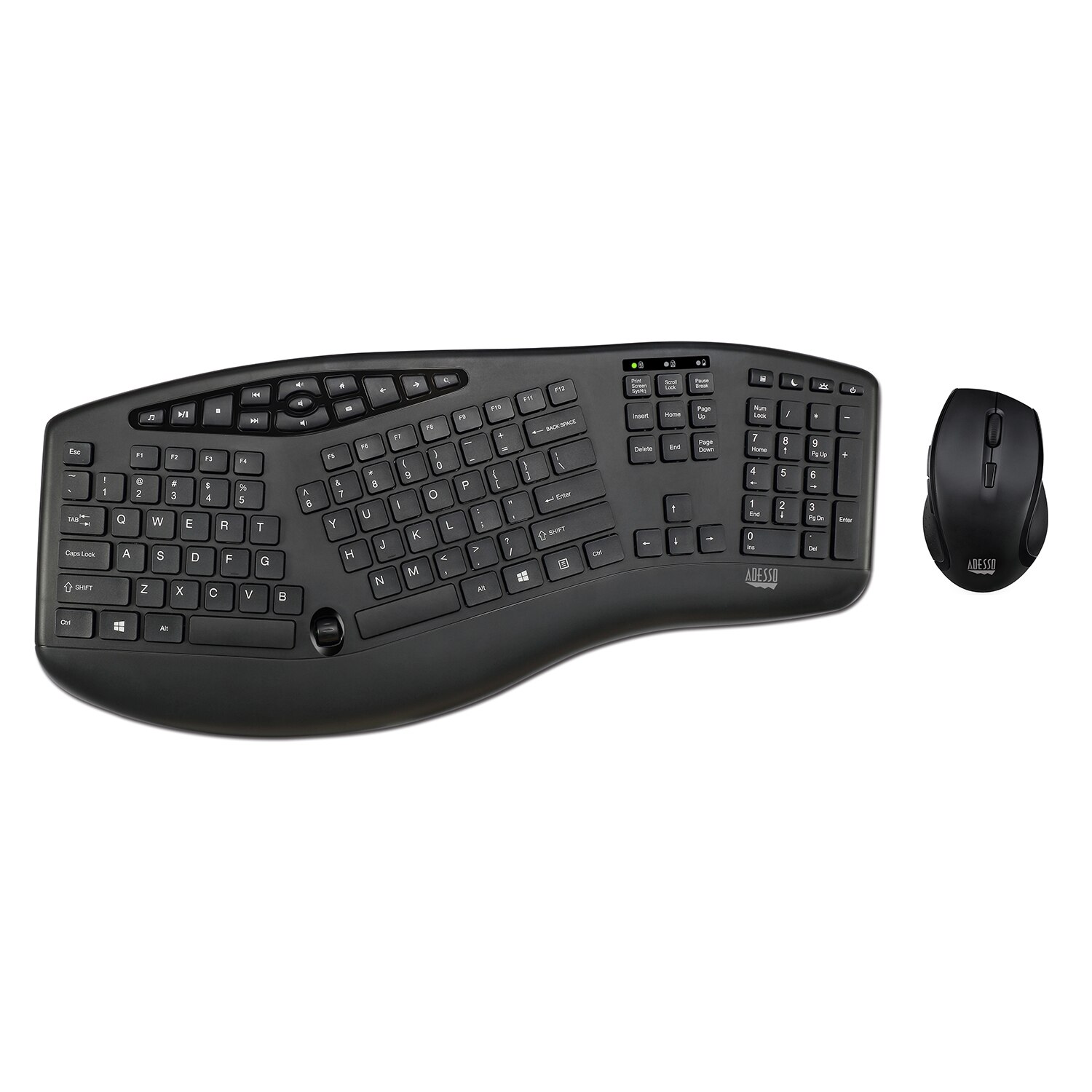 Adesso TruForm Wireless Ergonomic Keyboard & Optical Mouse
