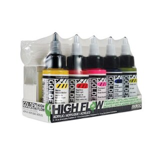 Wholesale Golden High Flow Acrylic Paint Ink For Glass Fabric Graffiti From  m.