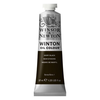 Winsor & Newton Winton Oil Color, 37ml, Ivory Black