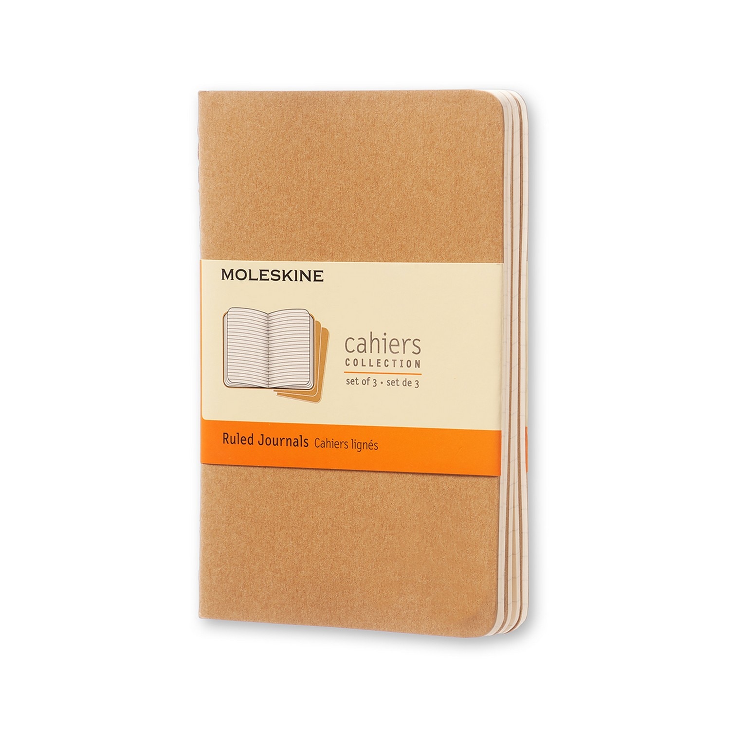 Moleskine Cahier Journal (Set of 3) Ruled Soft Cover