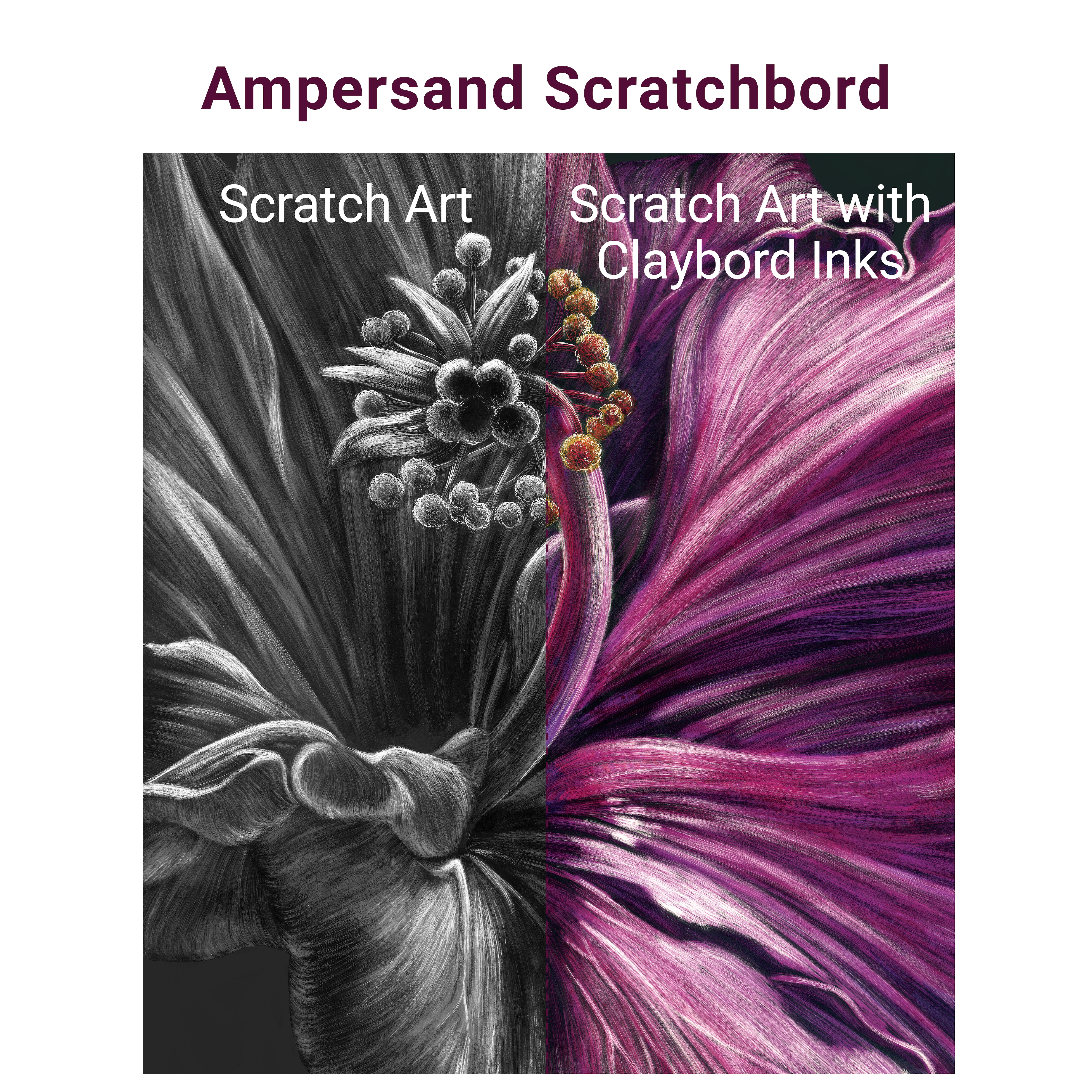 Ampersand Art Scratchbord, 5" x 5", 3/Pkg.