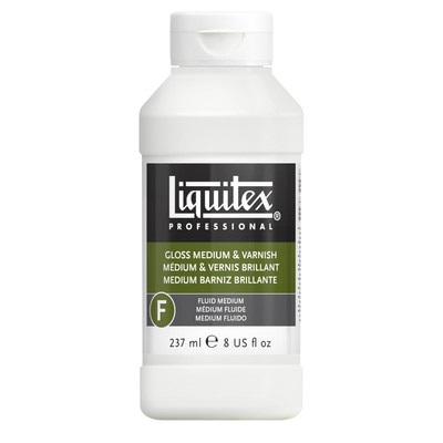 Liquitex Gloss Fluid Medium & Varnish, 8 oz.