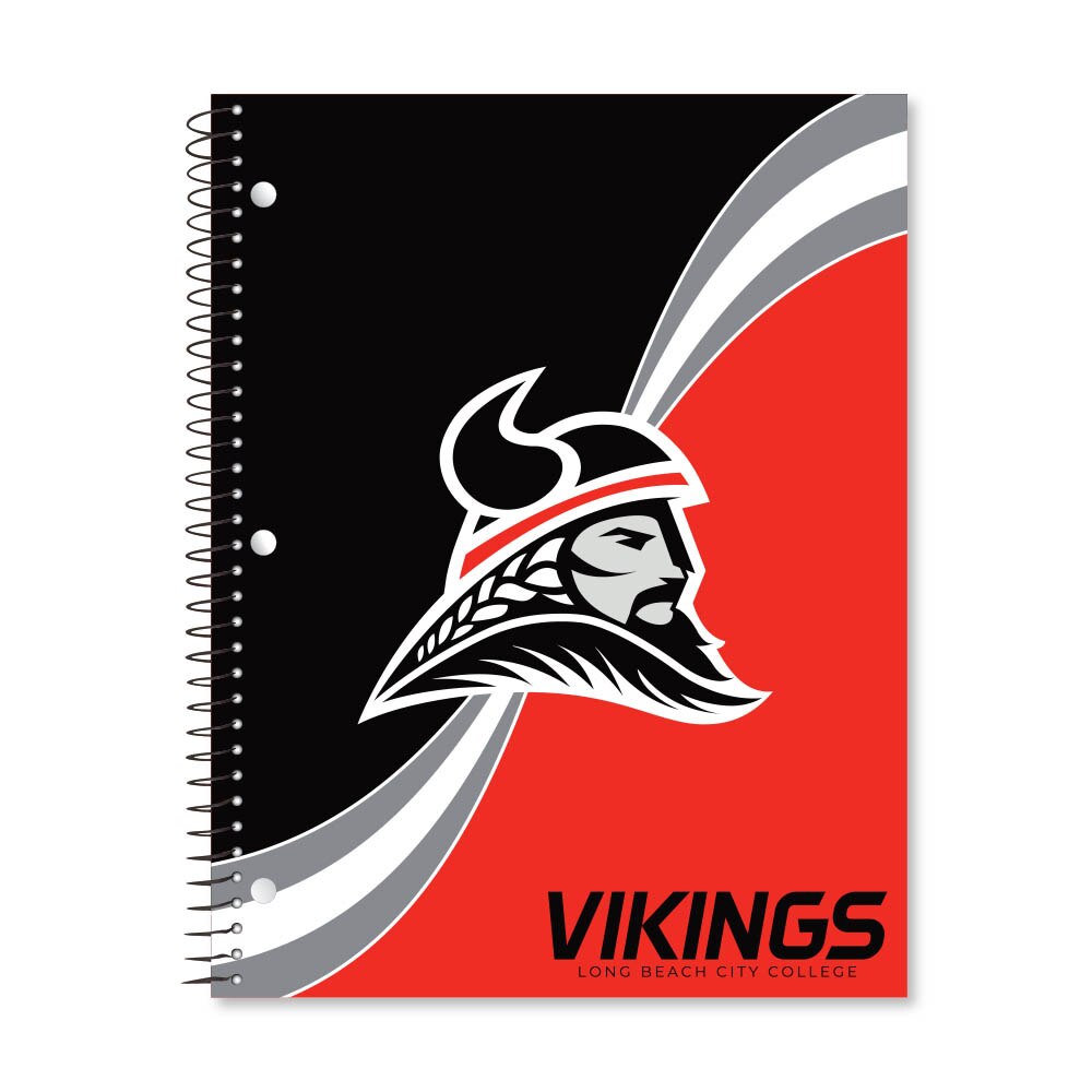 Digi Curve Divide 1 Subject 11"x8.5" 70 Count College Ruled Spiral Notebook