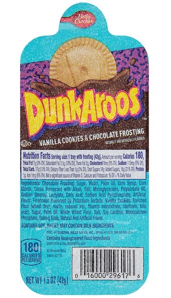 Dunkaroos - Cookies Vanilla w/ Chocolate Frosting - 1.5oz