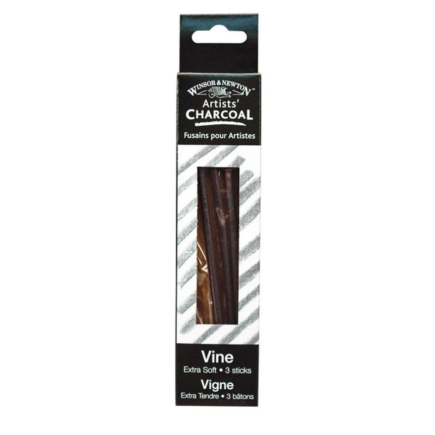 Winsor & Newton Vine Charcoal, 3/Pkg., Extra Soft