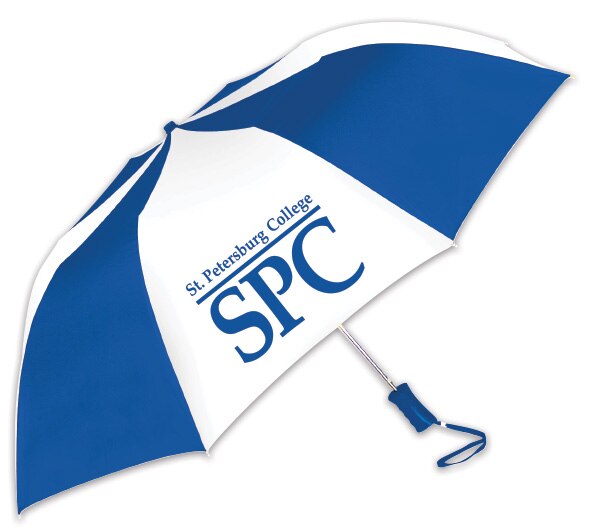 "The Sport" 2-Tone Emblematic Umbrella Automatic Folding 48" Coverage