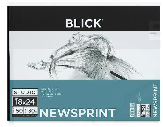 Blick Newsprint Pad 18x24 30LB 50/SHT