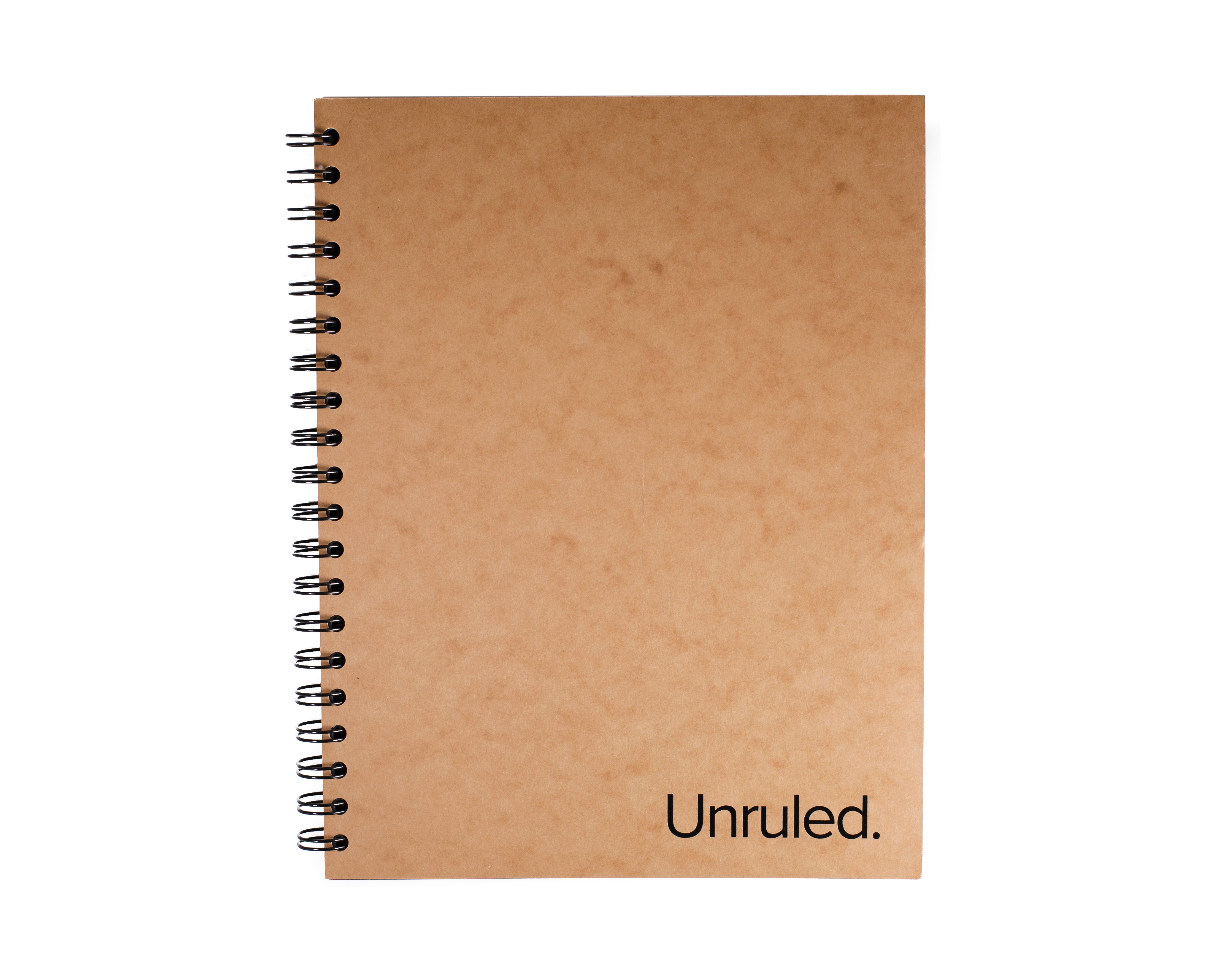 UNRULED DARK MODE NOTEBOOK, 55 BLACK UNRULED PAGES OF 70LB PAPER