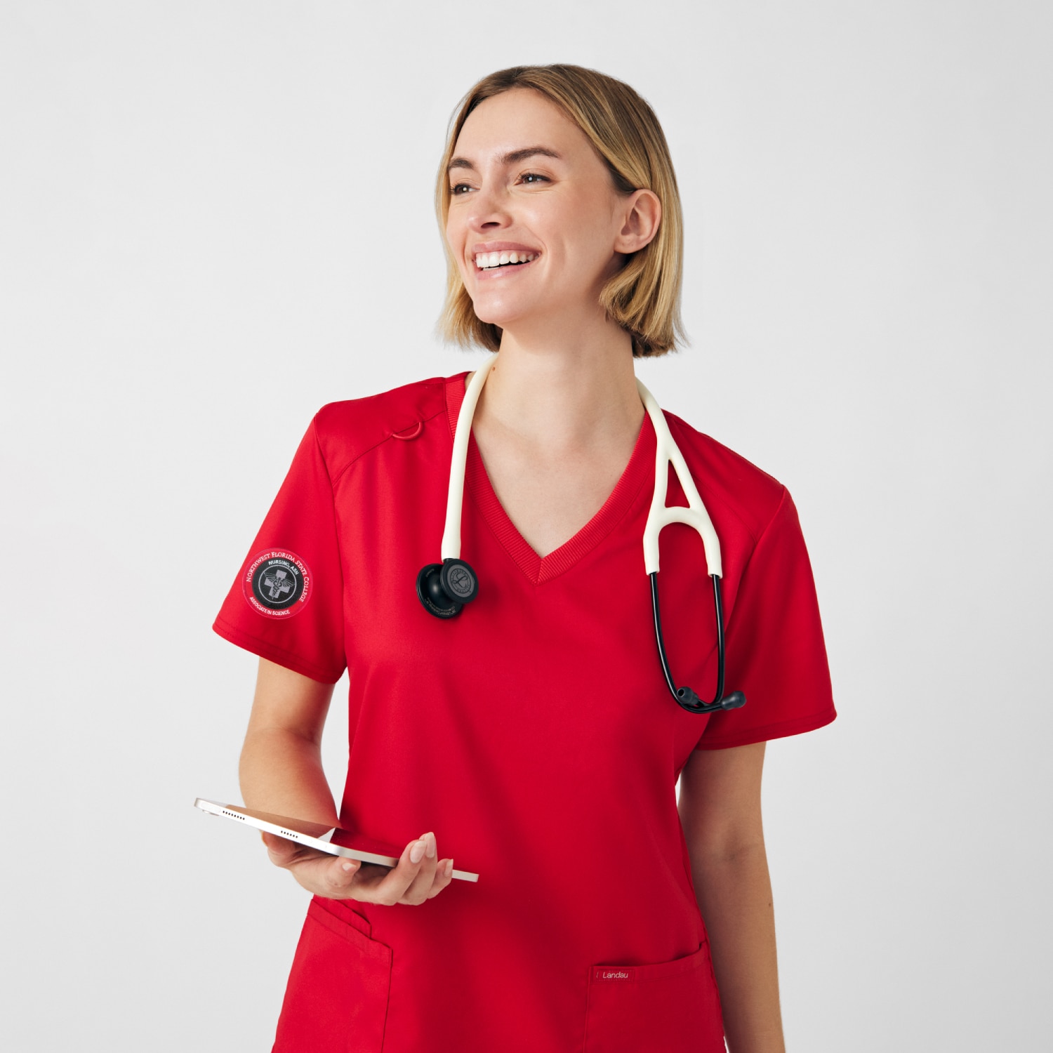 ProFlex Womens V-Neck  Scrub Top (LT105 Logoed)