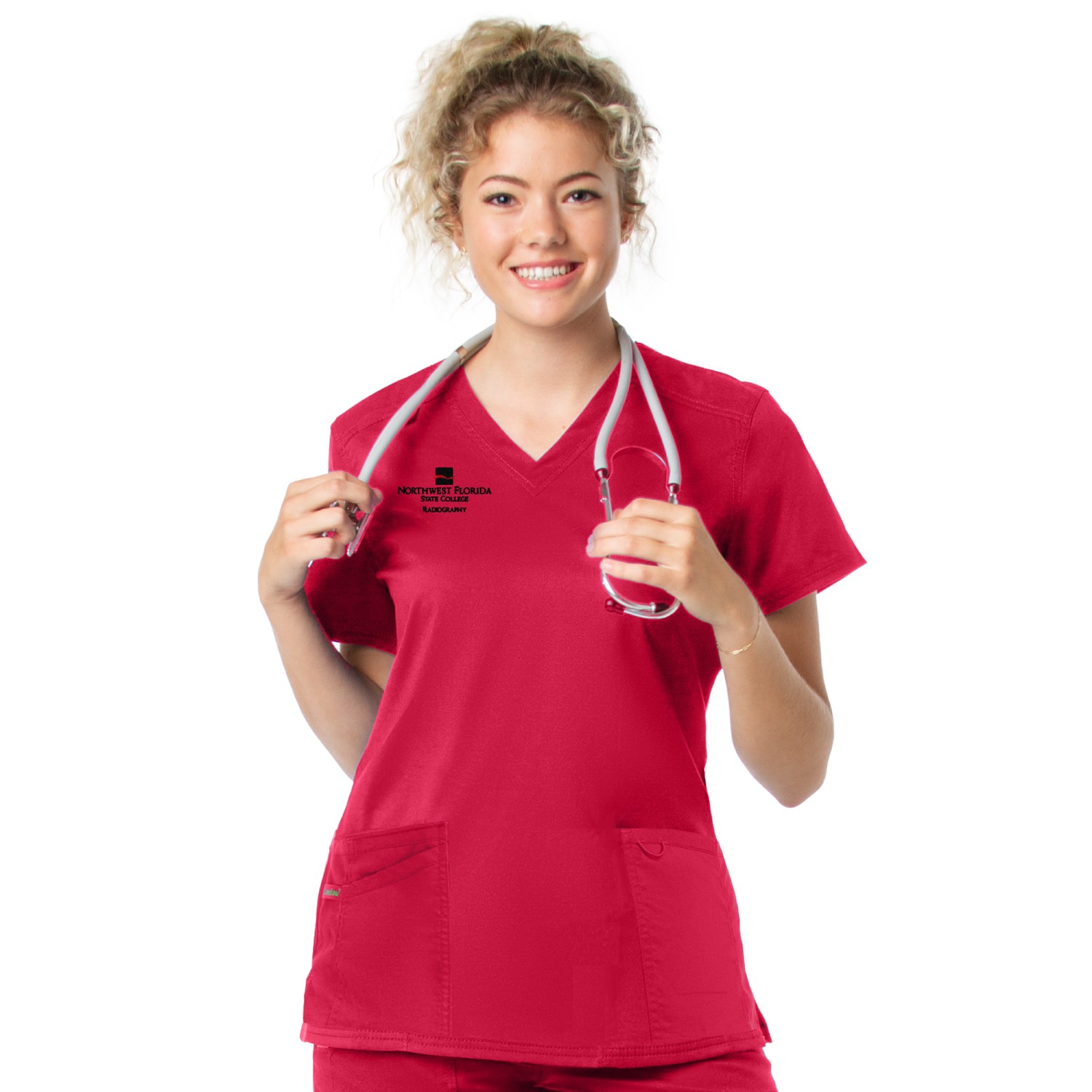 Women's  V-Neck Scrub Top