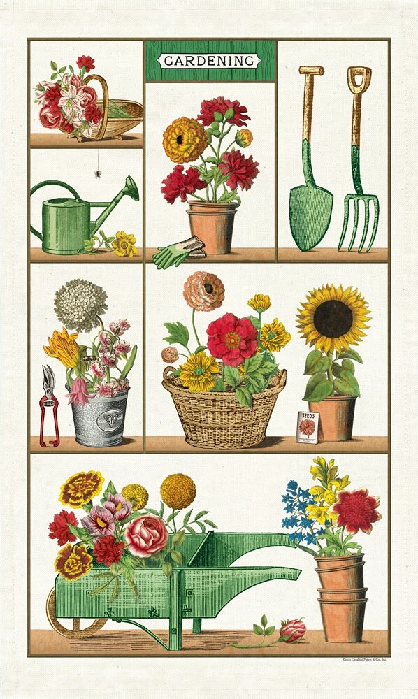 Gardening Vintage Tea Towels