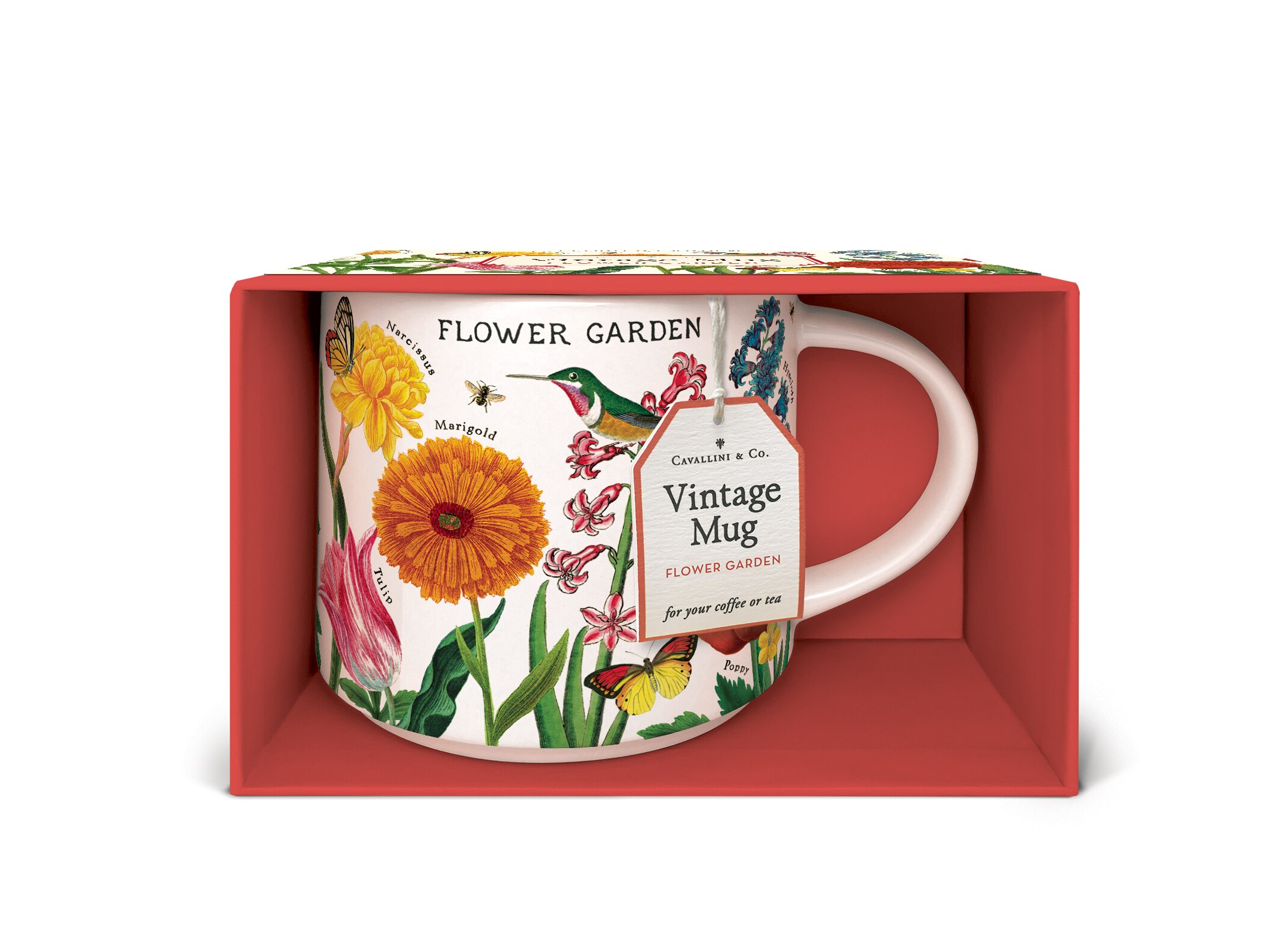 Flower Garden Vintage Mugs