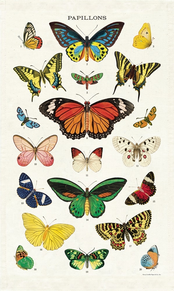 Butterflies Tea Towel