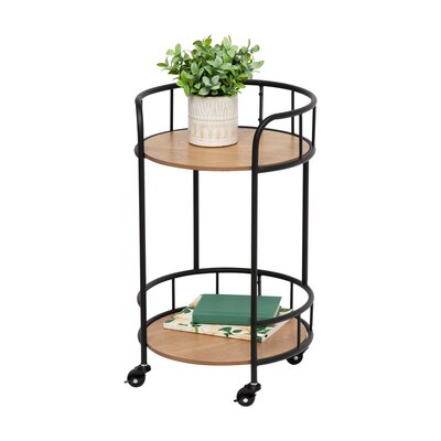 2 Tier Rolling Side Table