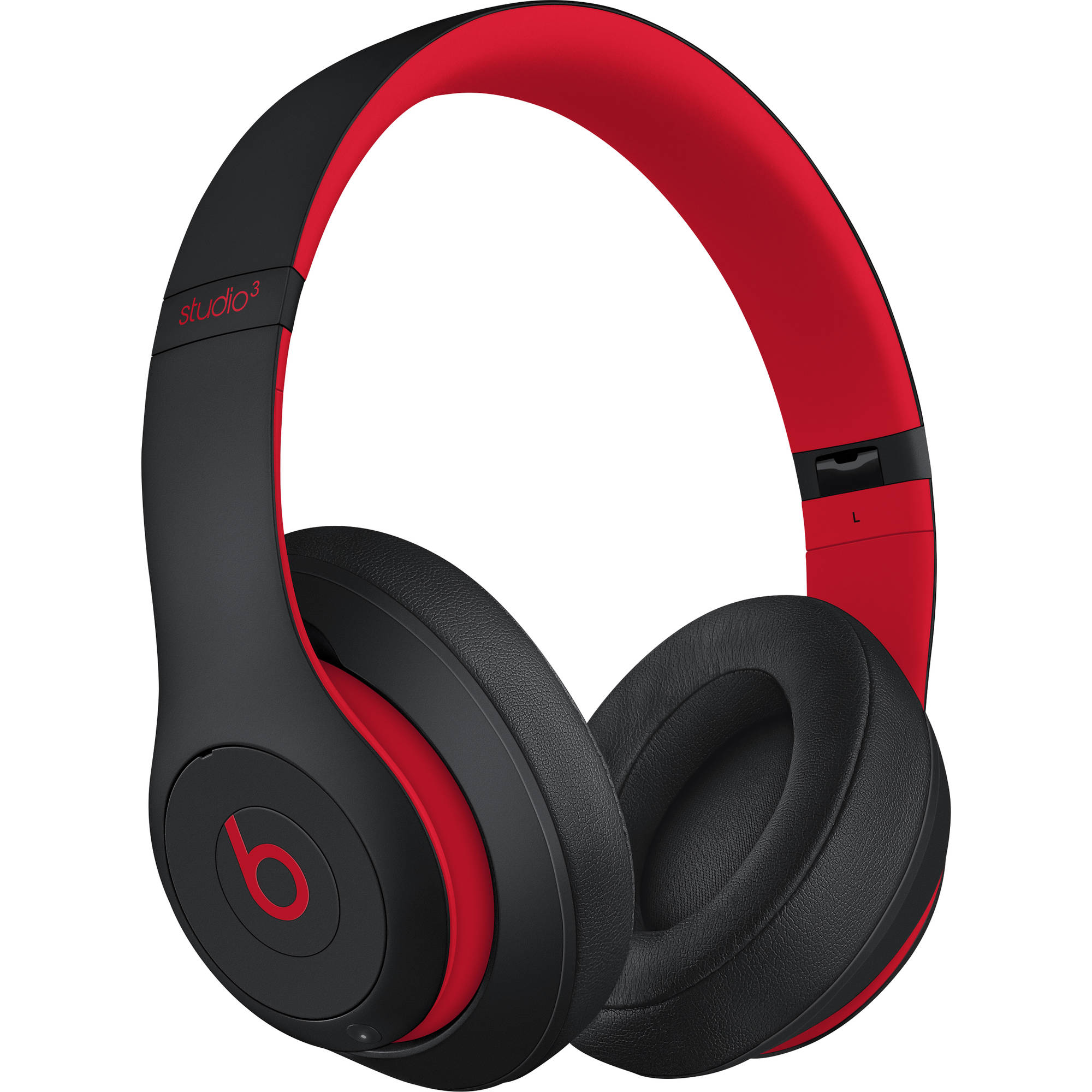 Beats Studio3 Wireless OverEar Headphones Black Red