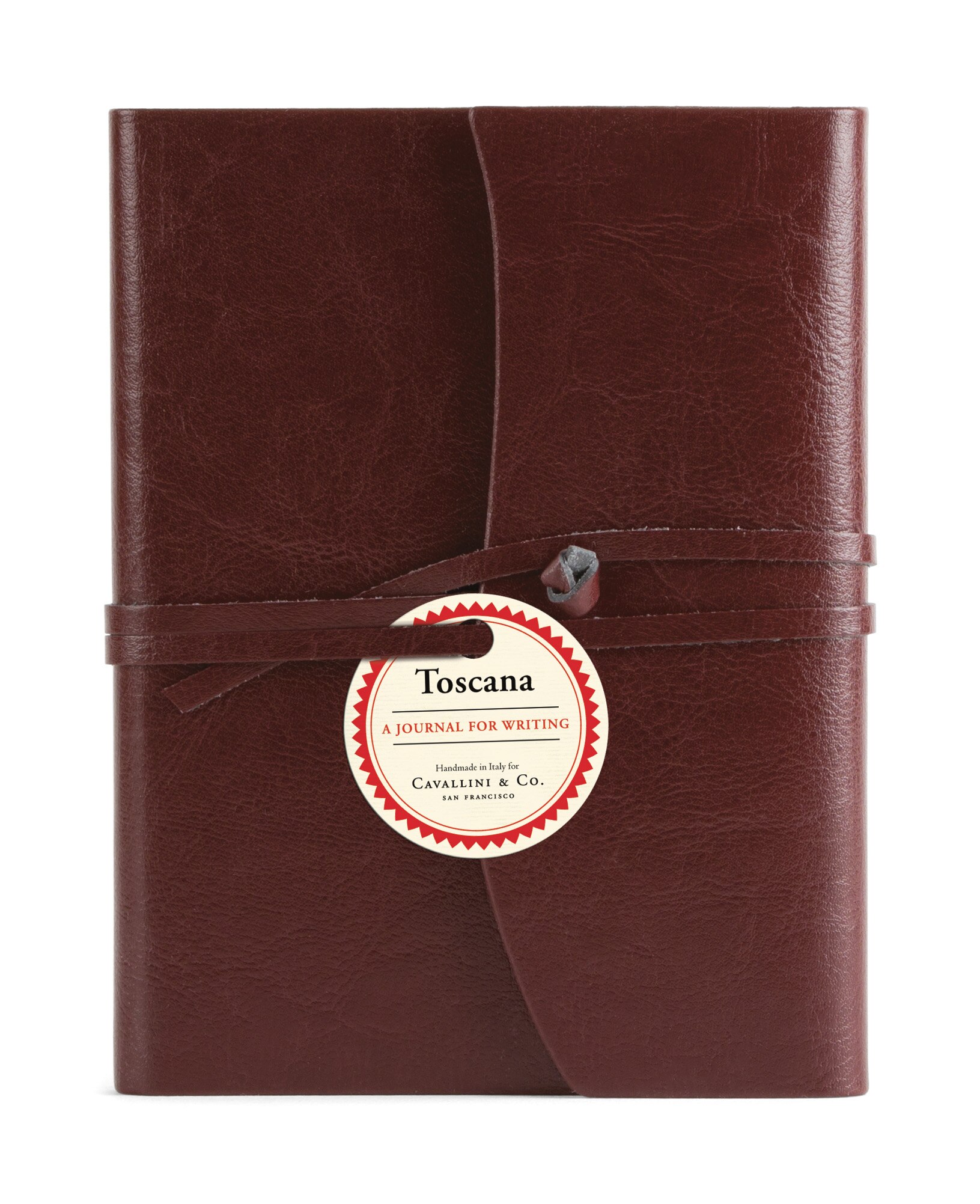 JOURNAL TOSCANA red leather