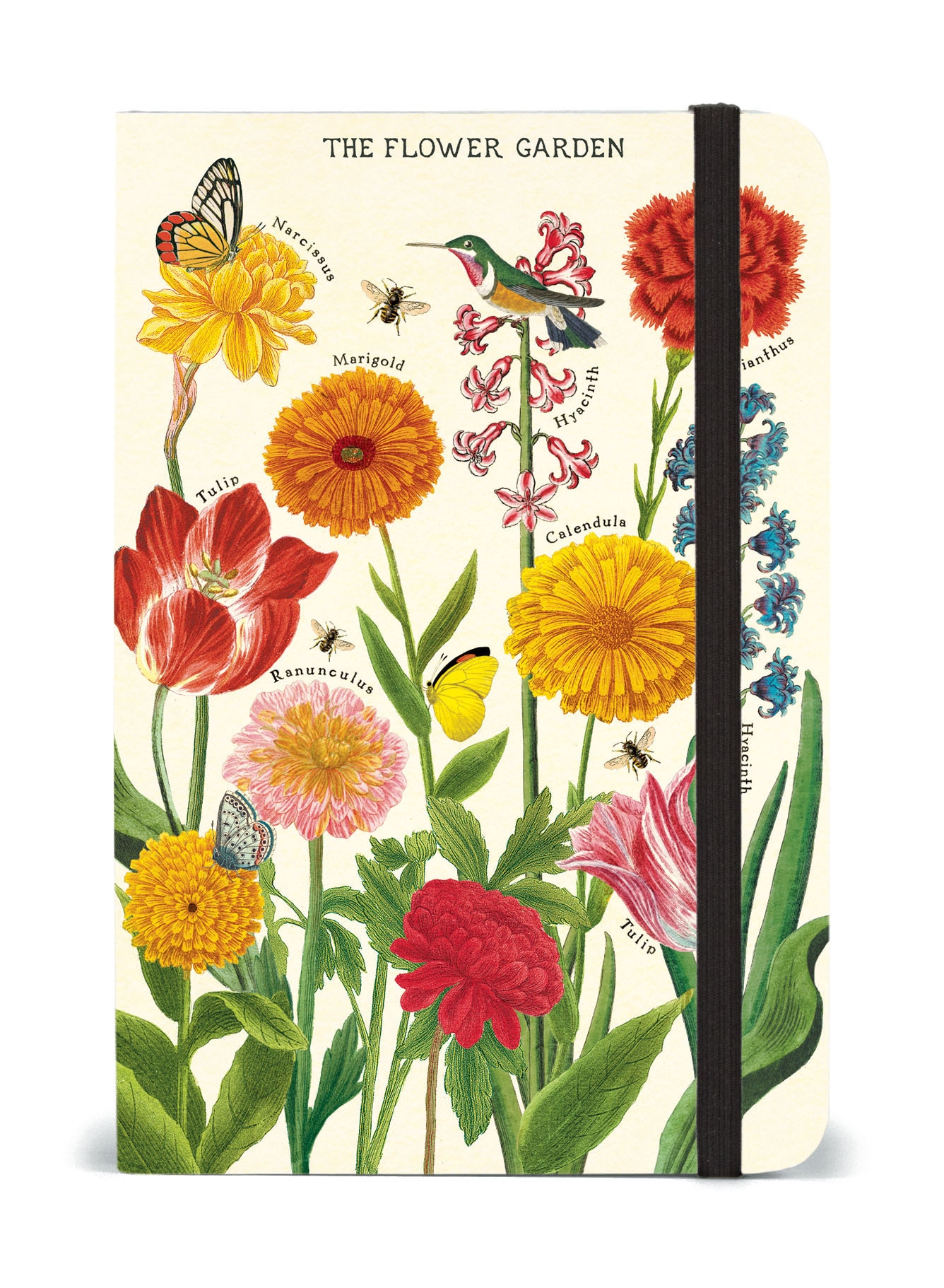 Flower Garden Notebook with Elastic