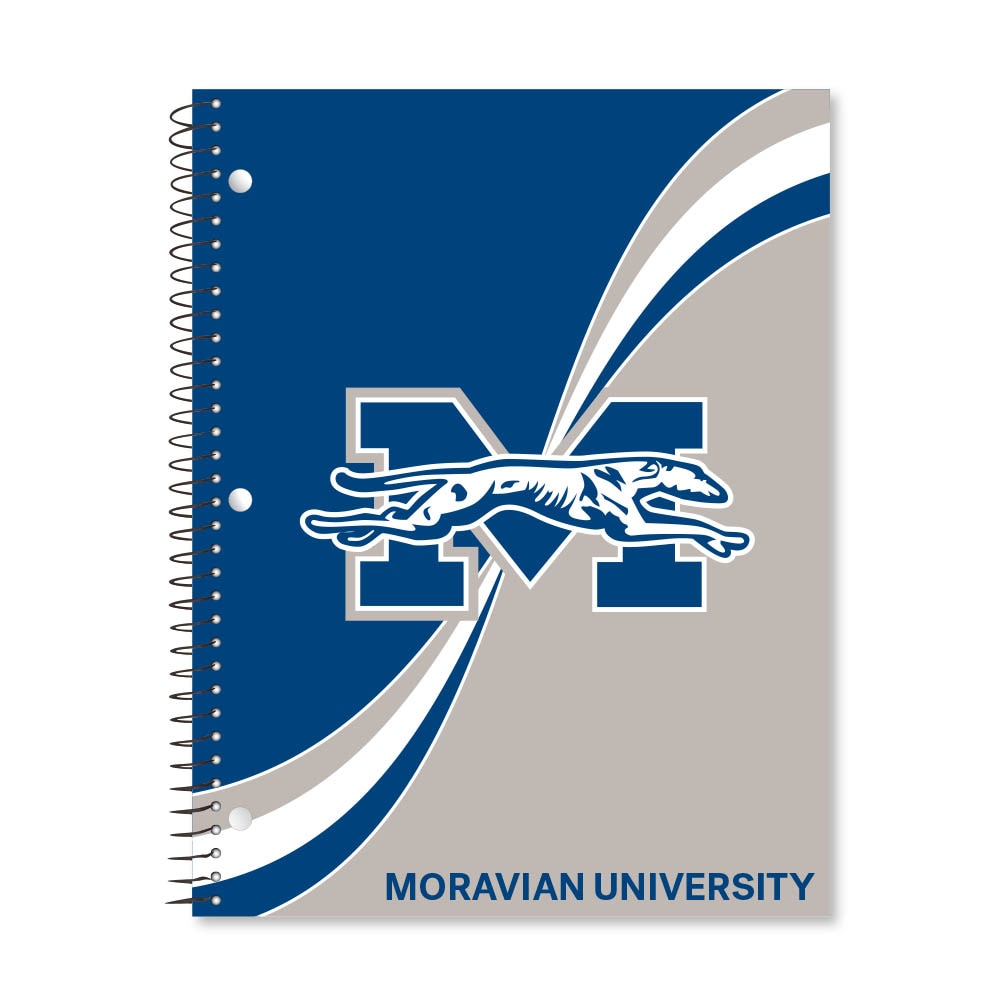 Digi Curve Divide 1 Subject 11"x8.5" 70 Count College Ruled Spiral Notebook