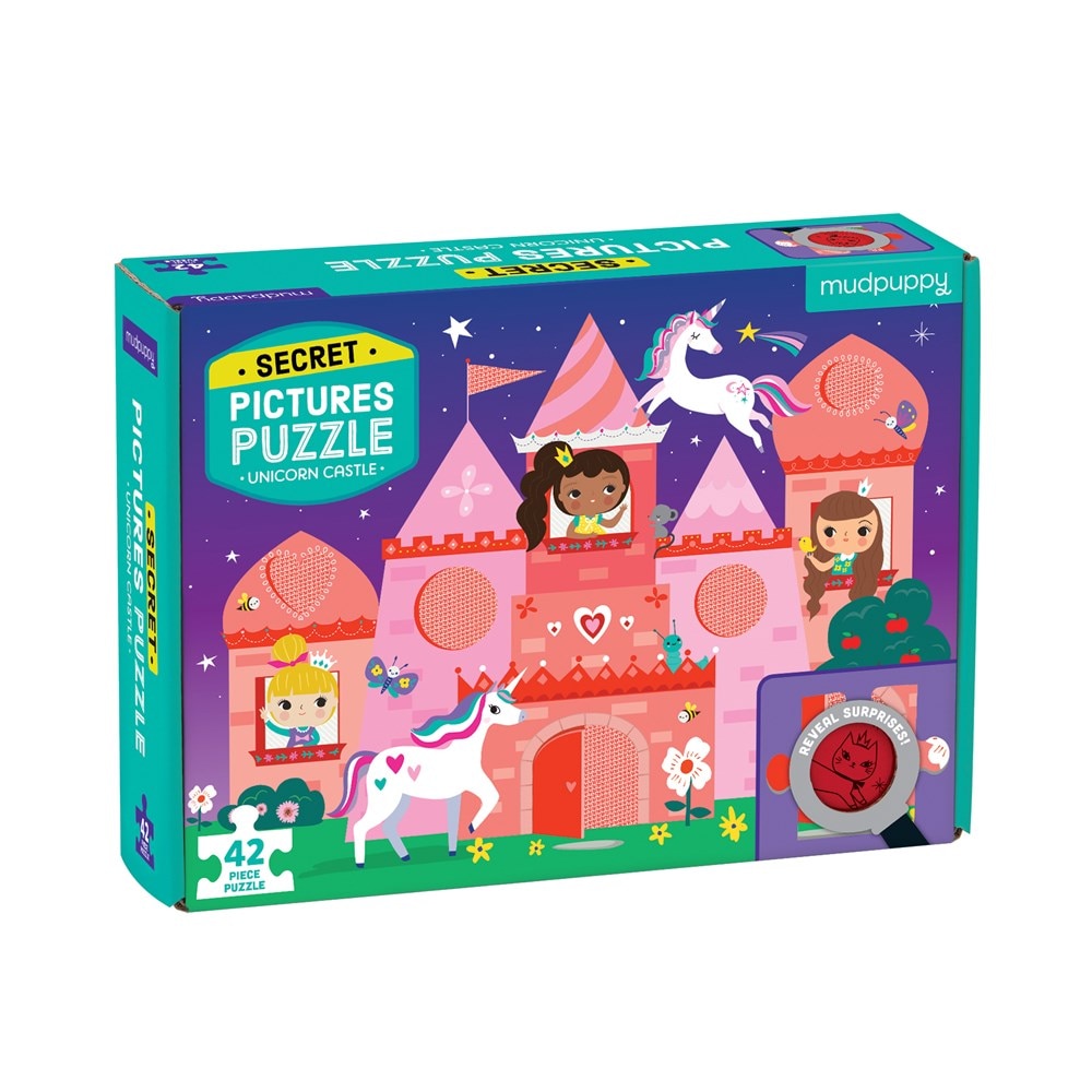 Unicorn Castle Secret Pictures Puzzle - Mudpuppy Unicorn Castle Secret Pic