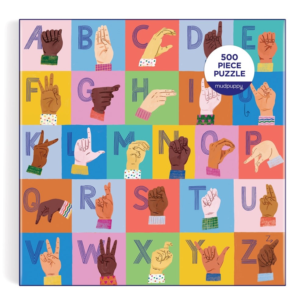 American Sign Language Alphabet 500 Piece Family Puzzle