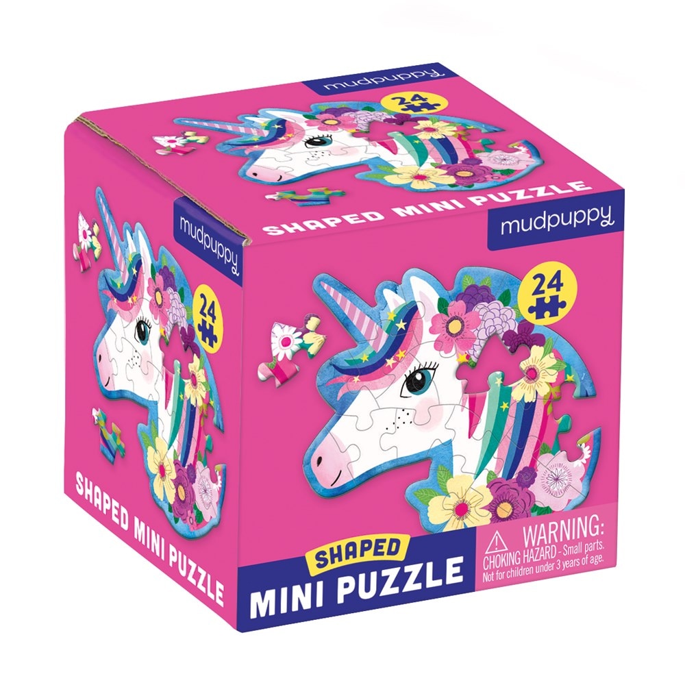 Unicorn 24 Piece Shaped Mini Puzzle