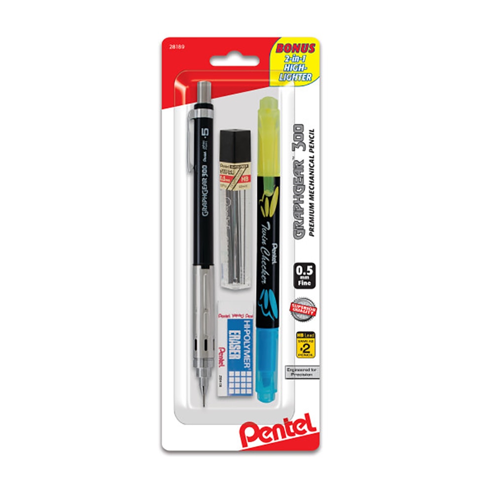 Graphgear 300 0.5Mm Premium Mechanical Pencil With Lead & Eraser