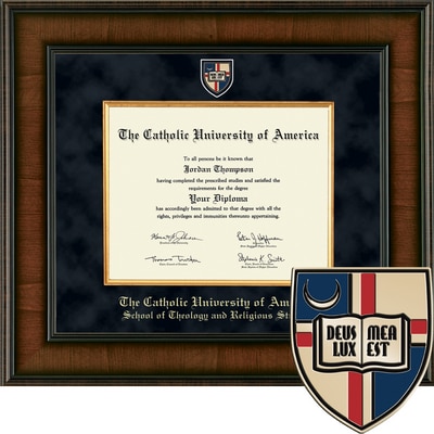 Church Hill Classics 10x13, Presidential, Walnut,  Theology and Religious, Diploma Frame