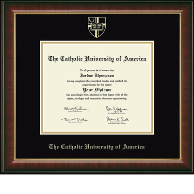 Church Hill Classics 10" x 13" Gold Embossed Cherry Diploma Frame