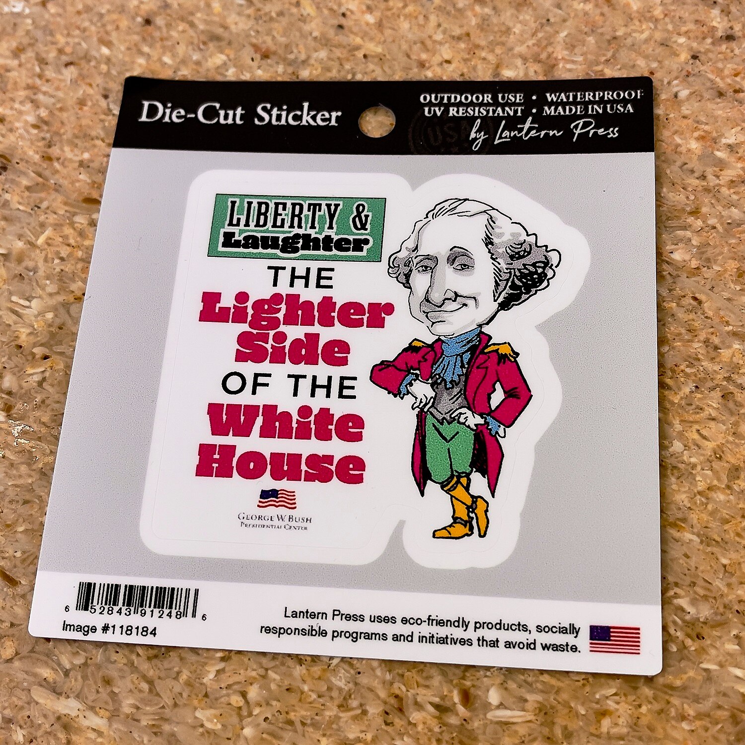 George Washington Liberty and Laughter Exhibit Sticker