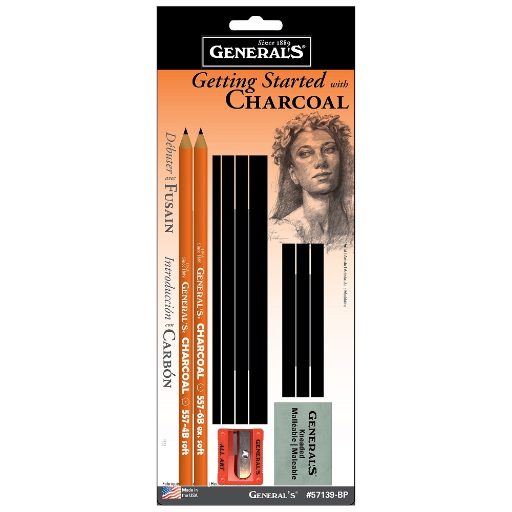 General Pencil Charcoal Drawing Assortment Set