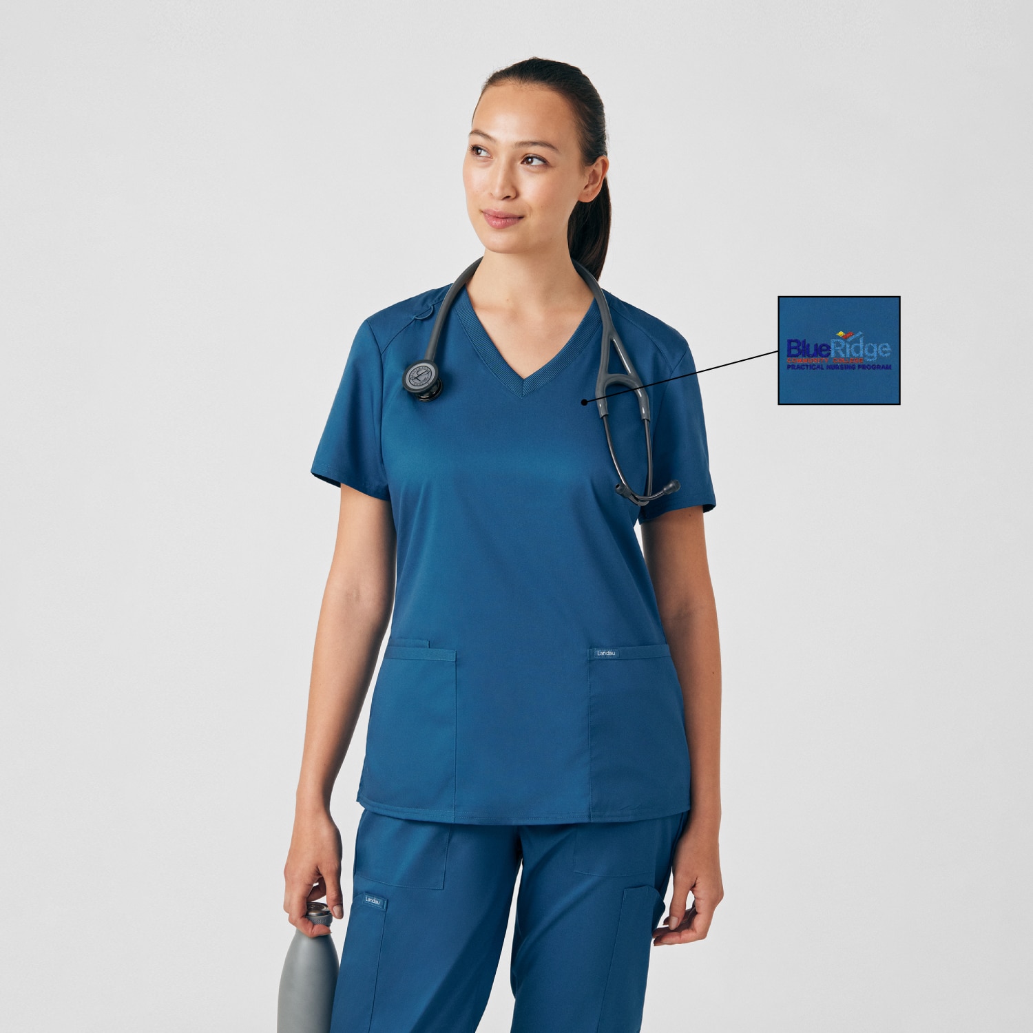 ProFlex Womens V-Neck  Scrub Top (LT105 Logoed)