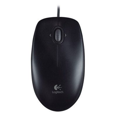 Logitech M100 USB Mouse-Black