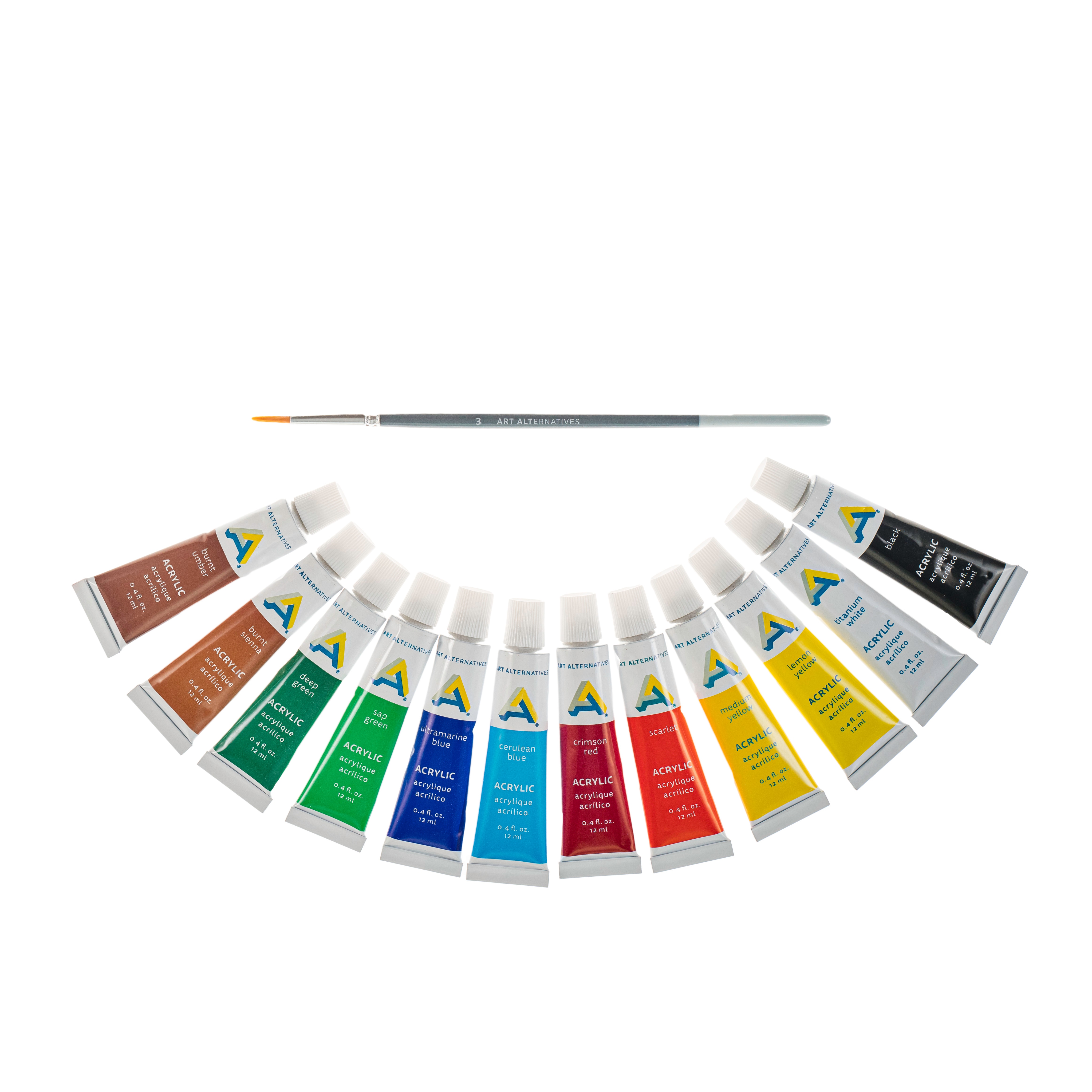 Acrylic 12x12ml Paint Set