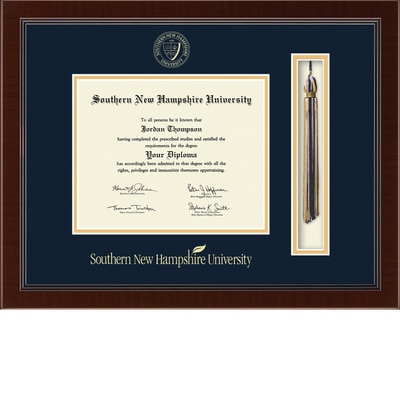 Church Hill Classics 8.5" x 11" Tassel Walnut Diploma Frame