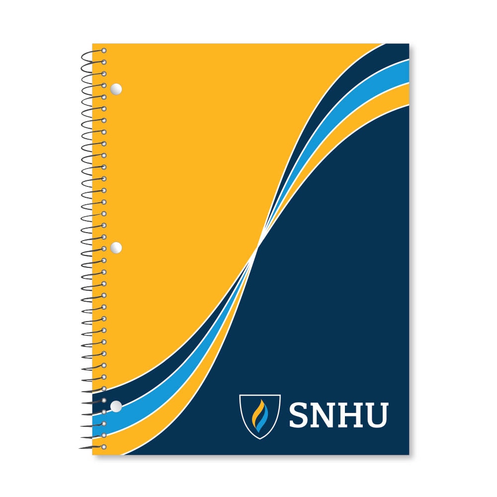 Digi Curve Divide 1 Subject 11"x8.5" 70 Count College Ruled Spiral Notebook