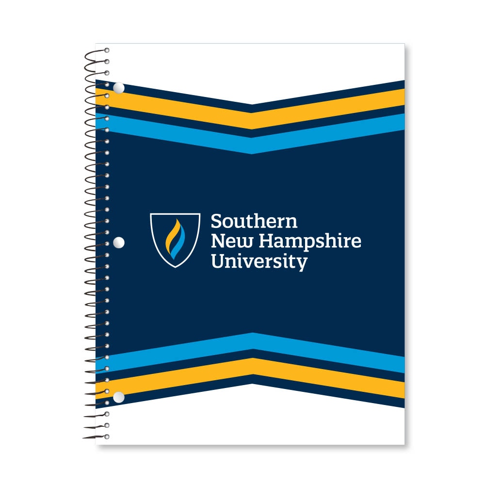 Digi Color Warp 1 Subject 11"x8.5" 70 Count College Ruled Spiral Notebook