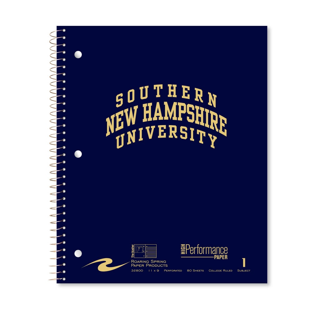 Roaring Premium 1 Subject Notebook, 8.5x11 College Ruled 20lb Paper, Pressboard Foil Cover