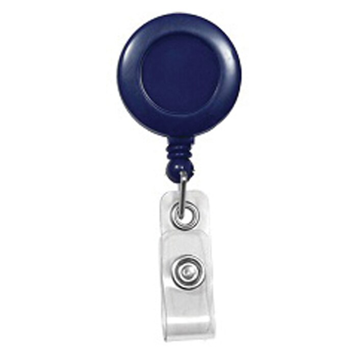 Solid Color Retractable Badge Reel with Swivel Clip