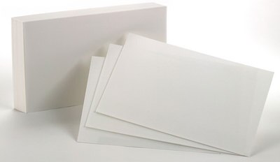 Paper-Index Cards 5x8 Plain