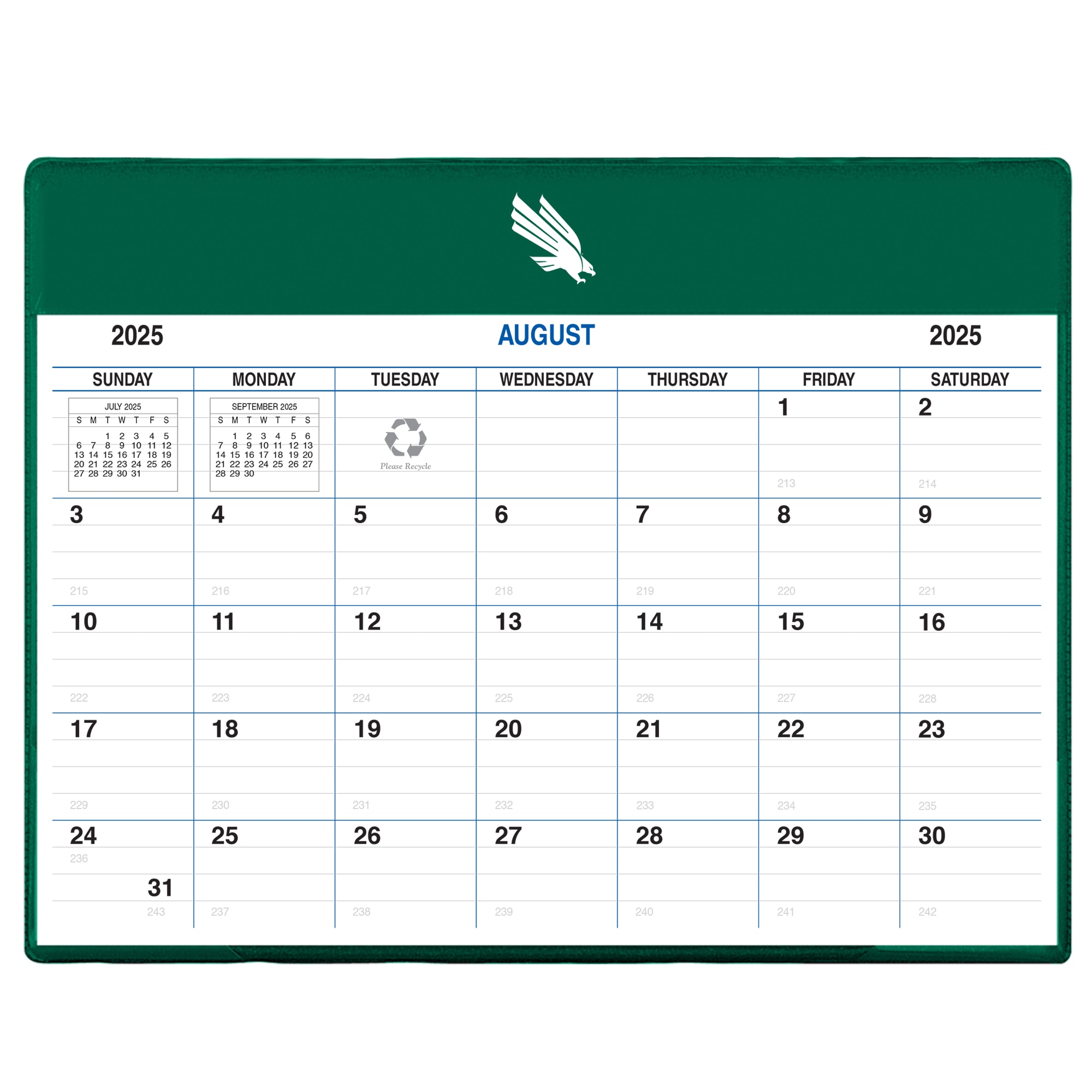 Payne 25-26 Imprinted Academic Calendar Pad Planner 8.5"x11"