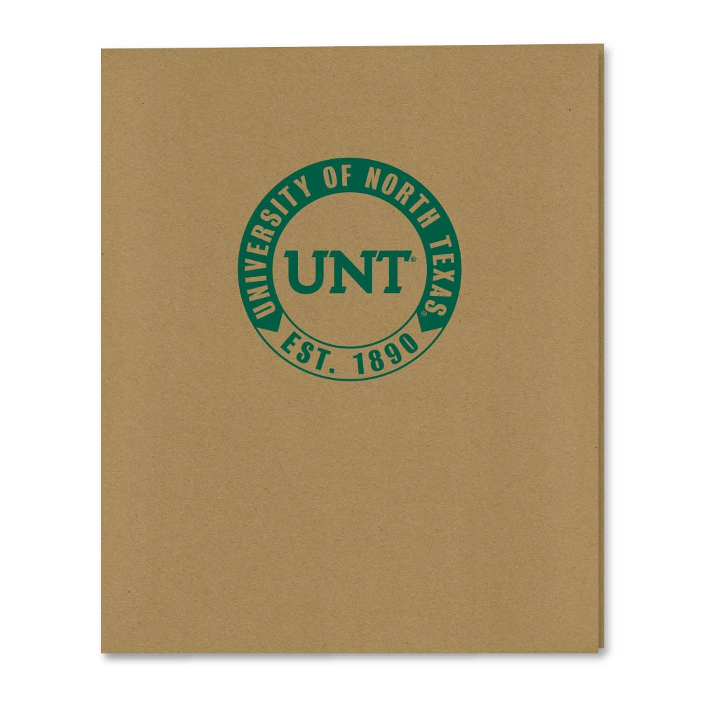 Recycled Emblematic Kraft 2 Pocket Folder, Classic