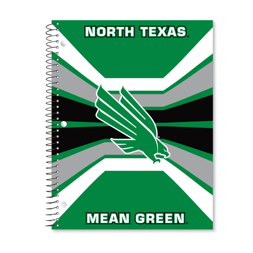 Digi Color Warp 1 Subject 11"x8.5" 70 Count College Ruled Spiral Notebook