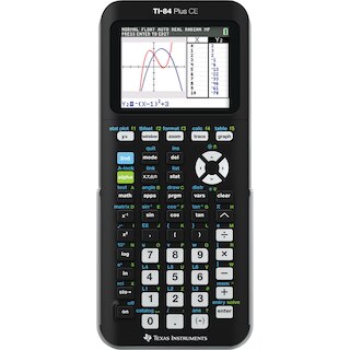 Texas Instruments TI-84 Plus CE Graphing Calculator. Features full-color backlit display, high resolution screen now with a new sleek, slim look, TI Rechargeable Battery, Familiar 84 Plus Family functionality.