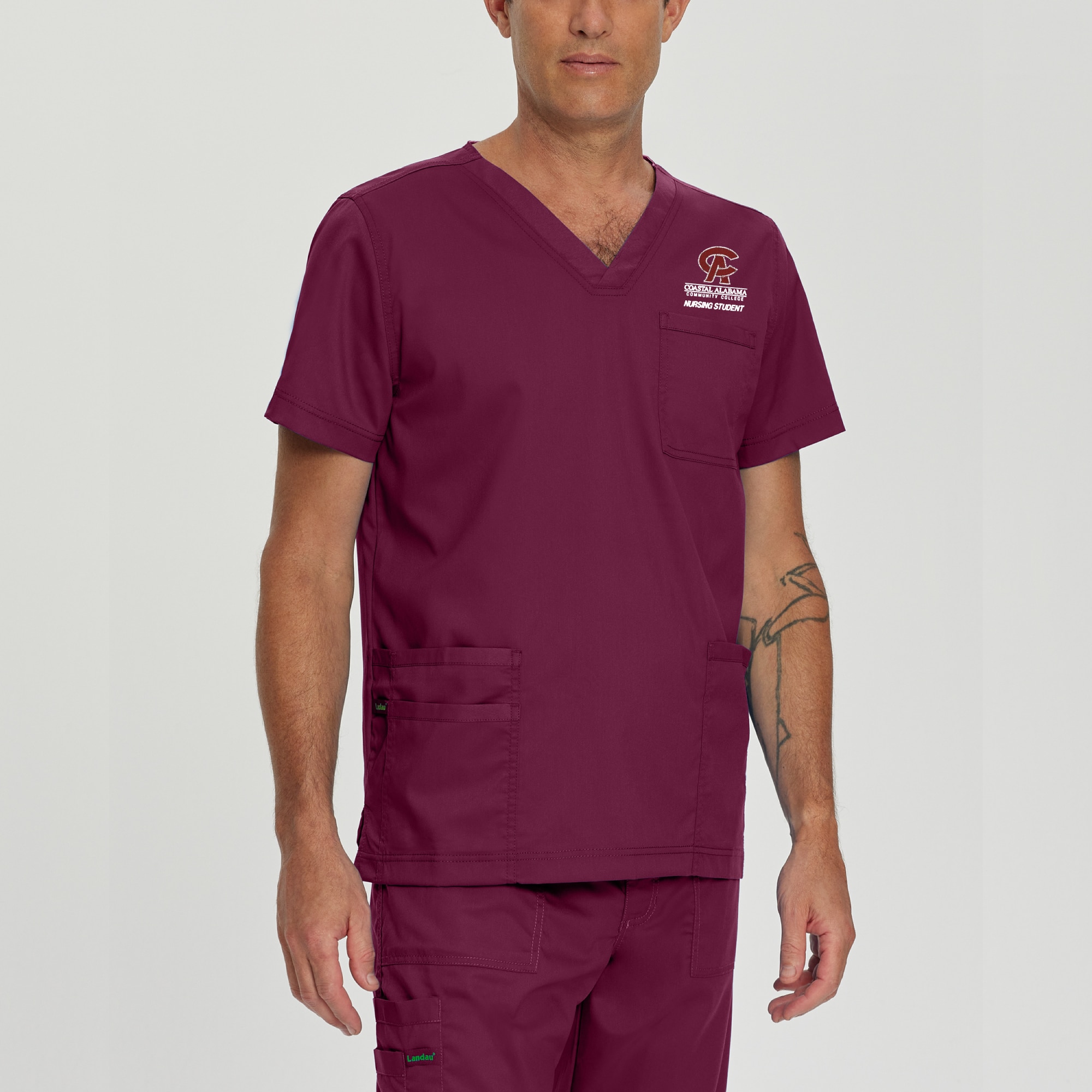 Men's 4 Pocket V-Neck Scrub Top