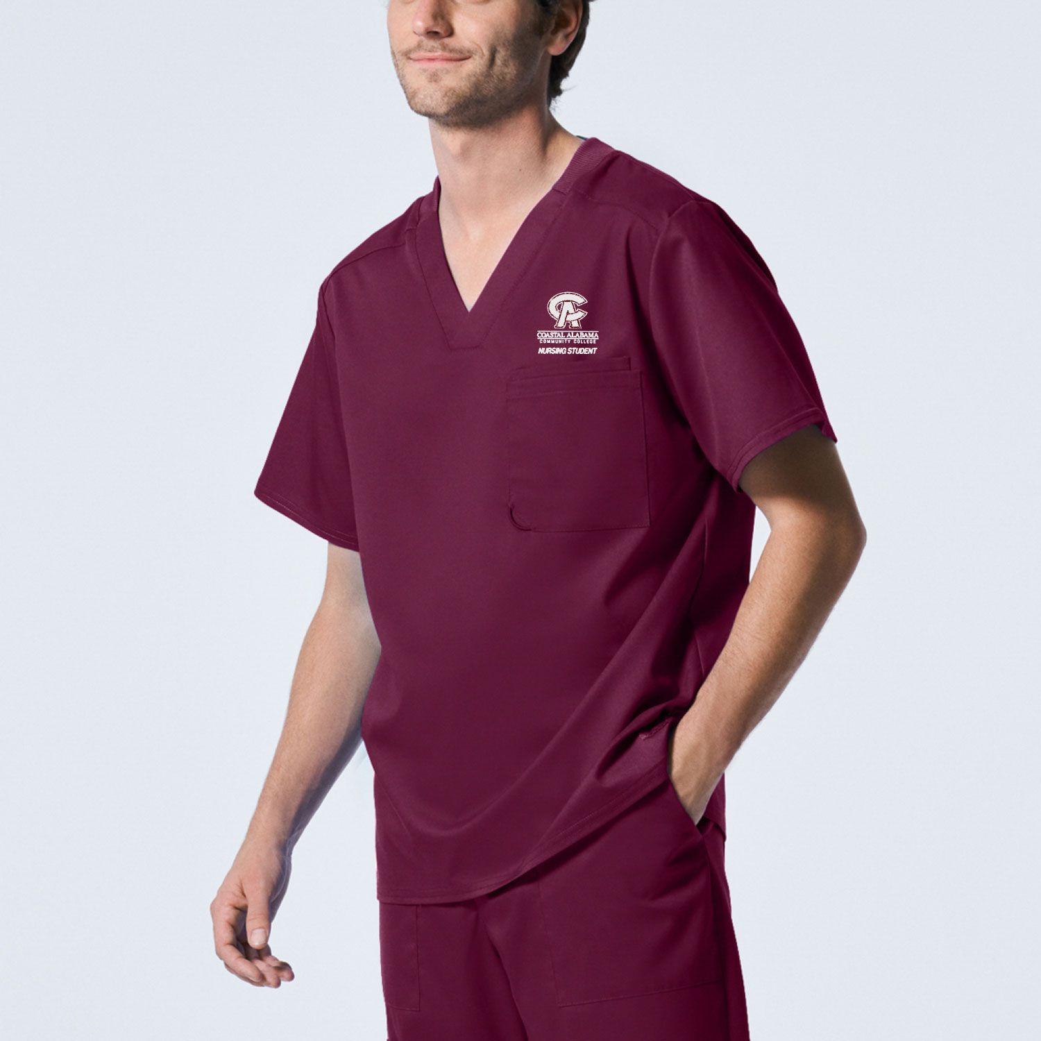 ProFlex Mens 2-Pocket V-Neck Scrub Top (LT108 Logoed)