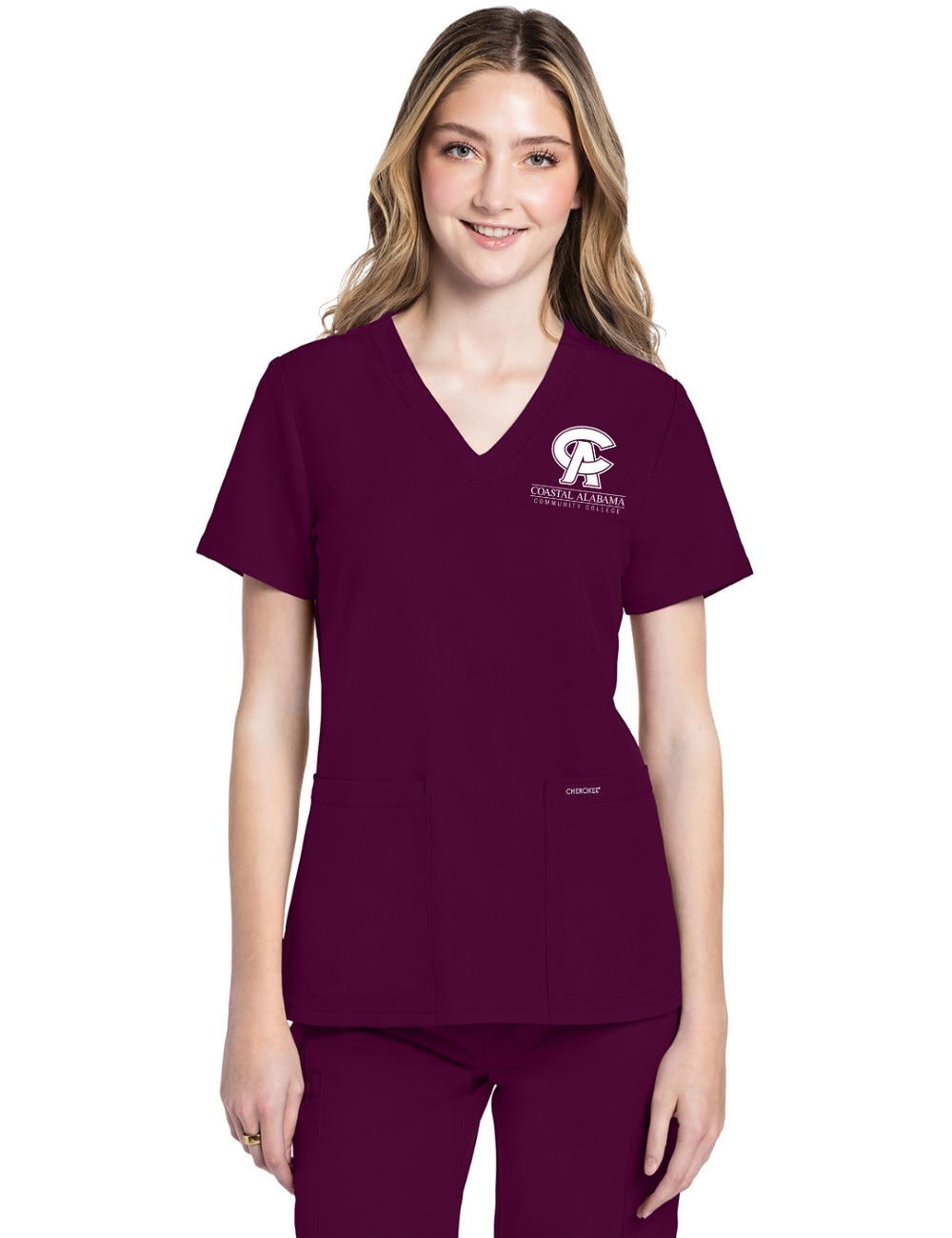 Women's 2-Pocket V-Neck Top