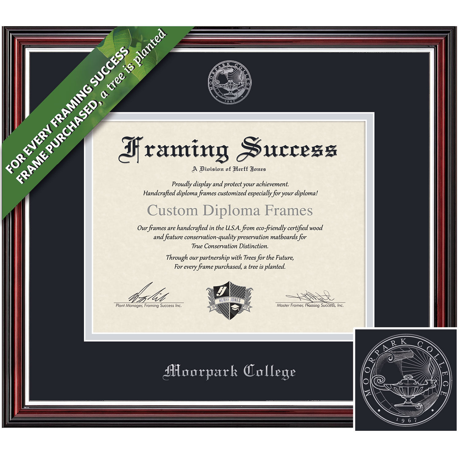 Framing Success 8.5 x 11 Scholastic Silver Embossed School Seal Associates Diploma Frame