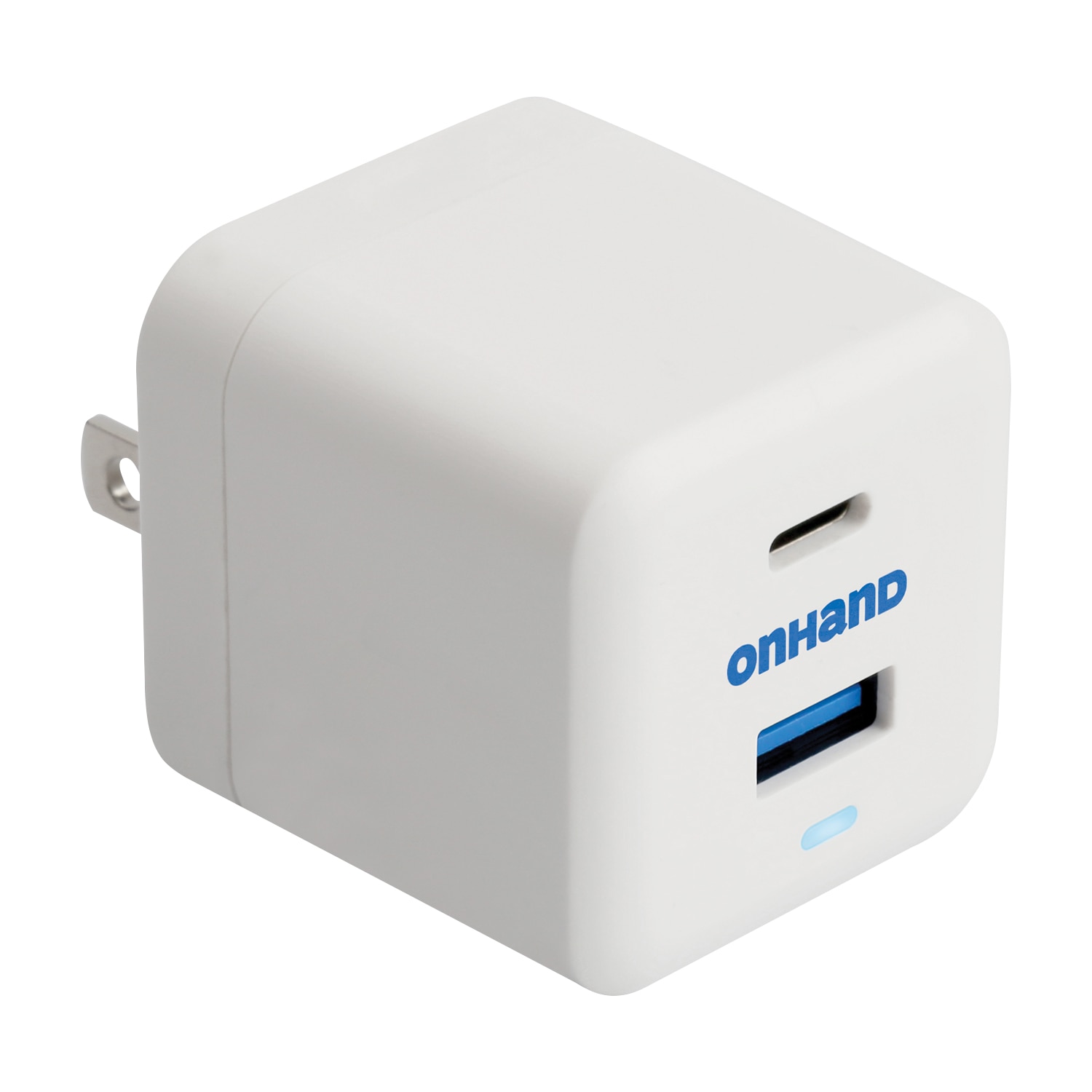 OnHand USB-C USB-A Charger 30W- White
