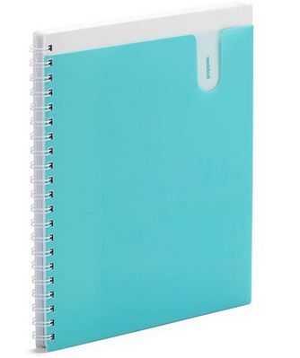 Poppin Aqua 1Subject Pocket Spiral Notebook