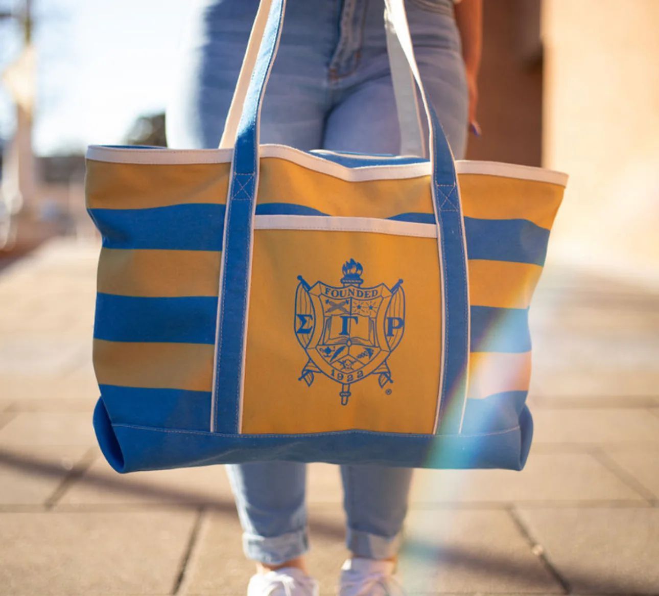 Sigma Gamma Rho SGR Canvas Tote Bag